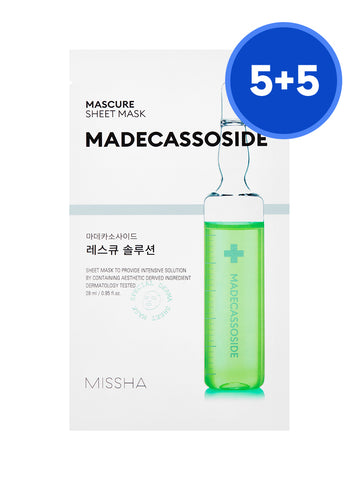 MISSHA Masqueur Rescue Solution Sheet Mask (Madecassoside) 10P