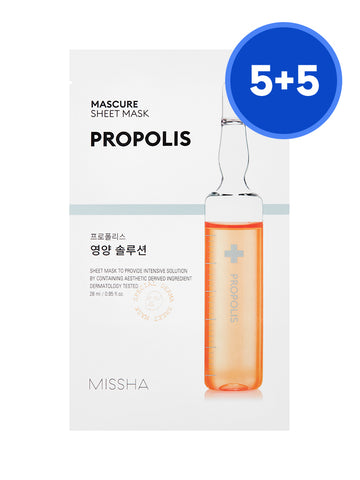 MISSHA Masqueur Nutrition Solution Sheet Mask (Propolis) 10P
