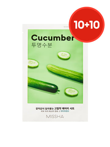 MISSHA Airy Adhering Sheet Mask (Cucumber) 20P