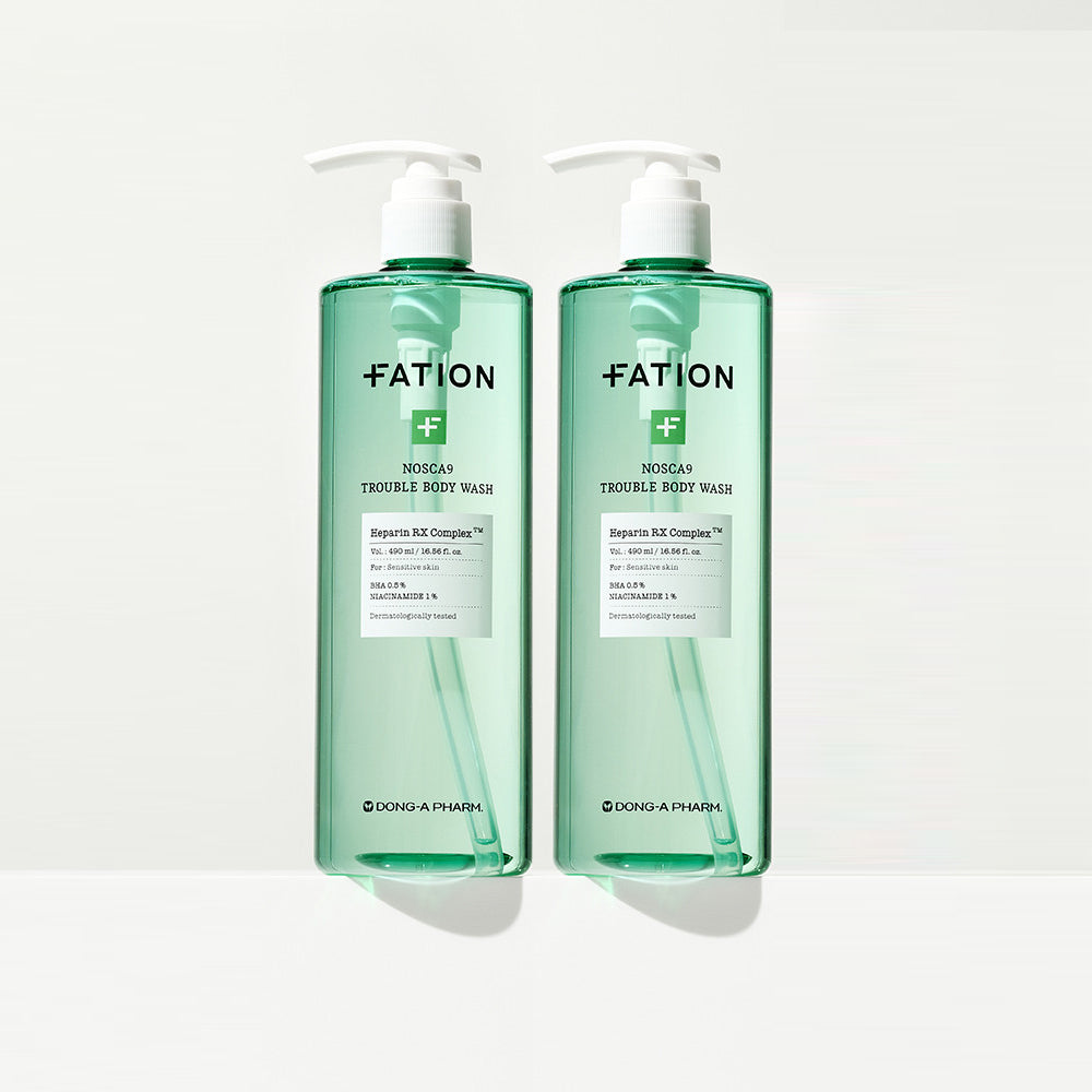 FATION Nosca9 Trouble Body Wash Double 490ml (2 Pack)