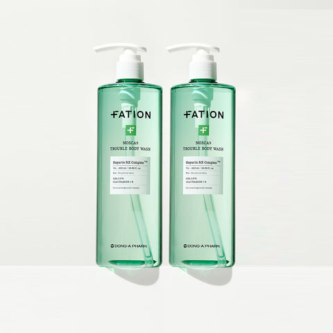 FATION Nosca9 Trouble Body Wash Double 490ml (2 Pack)