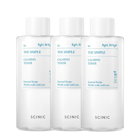 Scinic The Simple Calming Toner 300ml (3 Pack)