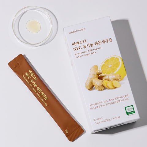 Esther Formula NFC Organic Lemon & Ginger Juice 14 x 20ml