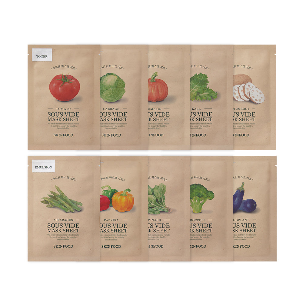 Skinfood Suvide Mask 10 Types (18g x 10 sheets)