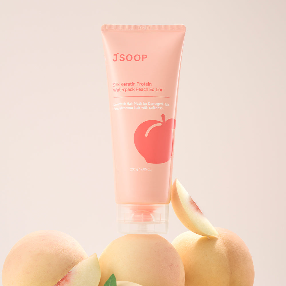 Jsoop Silk Keratin Peach Edition Protein No-Wash Hair Water Pack 200g