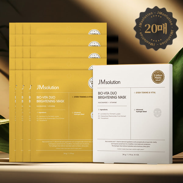 JM Solution Bio Vita Duo Brightening Mask 34g 4P (5 Pack)