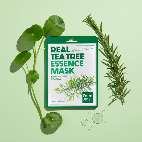 Farmstay Real Tea Tree Essence Mask Pack (23ml x 10 Sheets)