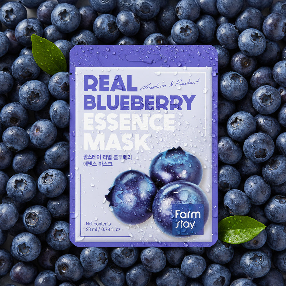 Farmstay Real Blueberry Essence Mask 23ml (10 sheets)