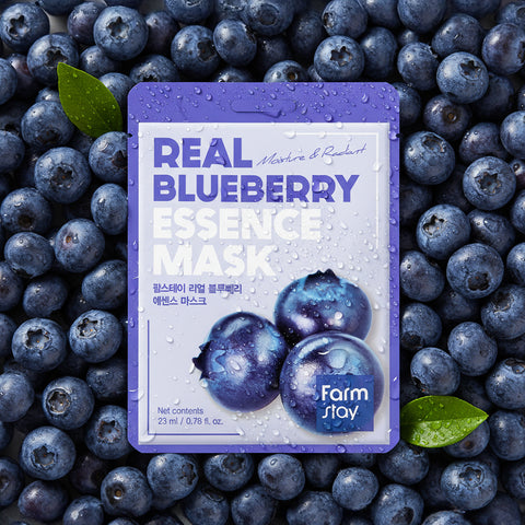 Farmstay Real Blueberry Essence Mask 23ml (10 sheets)