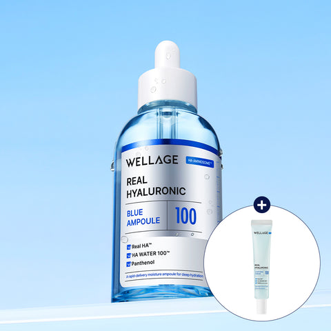 Wellage Real Hyaluronic Acid Blue 100 Ampoule 60ml