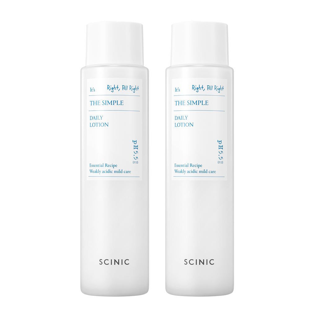 SCINIC The Simple Daily Lotion 145ml (2 Pack)