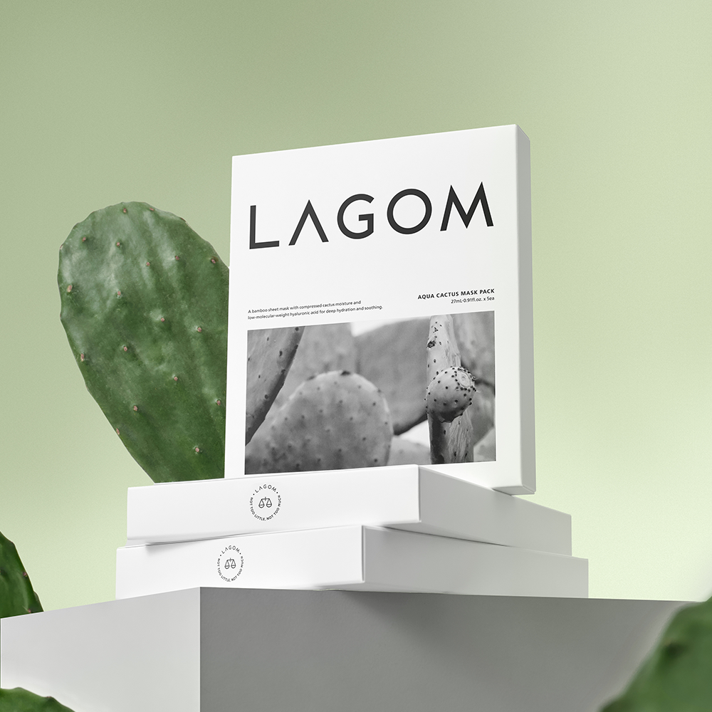 Lagom Aqua Cactus Mask Pack (5 Sheets)