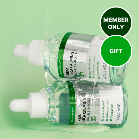 Wellage Real Cica Calming 95 Trouble Ampoule 50ml + 50ml Set