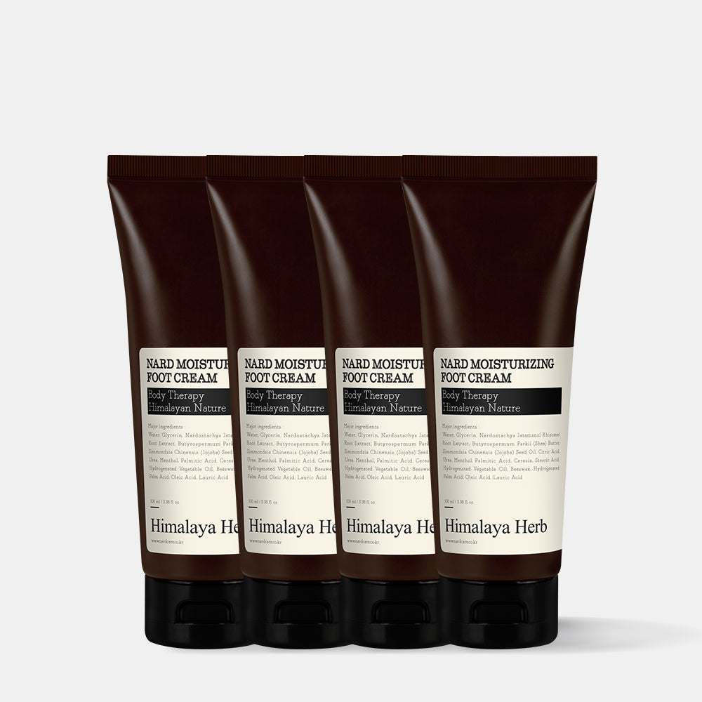 Nard High-Moisture Exfoliating Foot Cream 100ml (4 Pack)