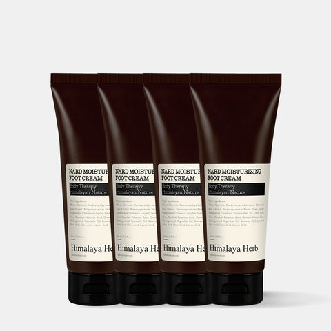 Nard High-Moisture Exfoliating Foot Cream 100ml (4 Pack)
