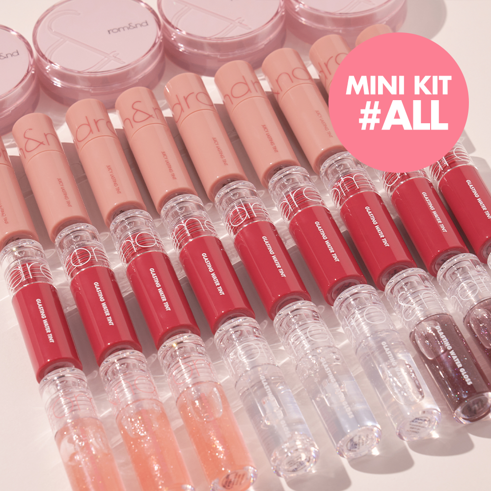 rom&nd Makeup Mini Kit (Cushion + Lip + Pouch + Baekmi Mini)