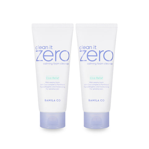 Banila Co Clean It Zero Calming Foam Cleanser 150ml (2 Pack)