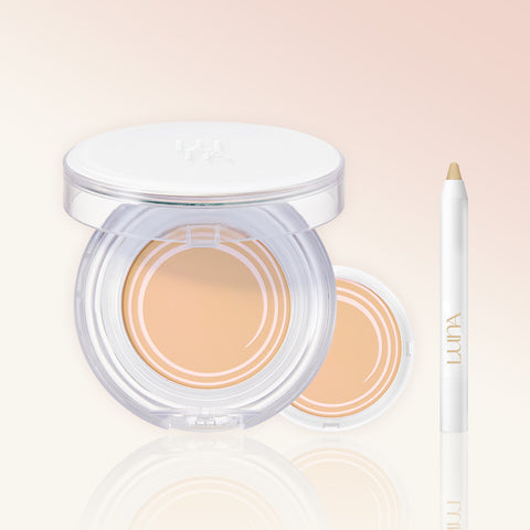 Luna Moisture Glow Pact Clear 12.5g + Refill 12.5g (Soft Formula Mini Gift)