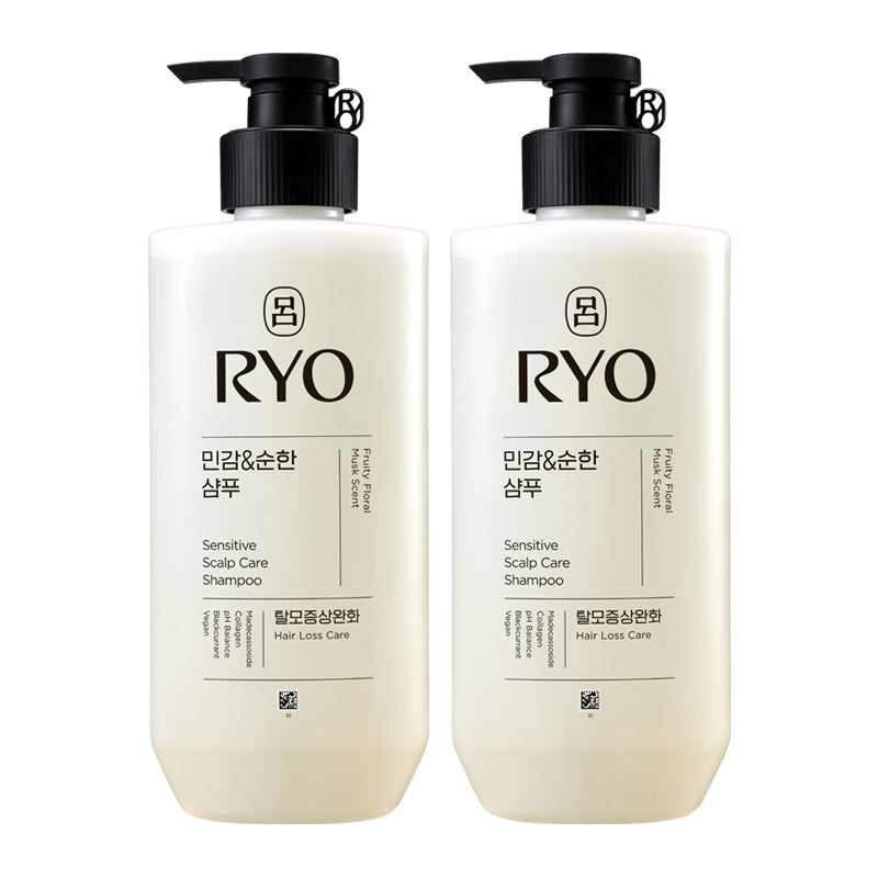 Ryo Sensitive Gentle Shampoo 480ml (2 Pack)