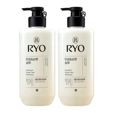 Ryo Sensitive Gentle Shampoo 480ml (2 Pack)