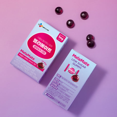 CJ Wellcare Melamate Plant-Based Melatonin Low-Sugar Gummy 40 Gummies (3 Pack)