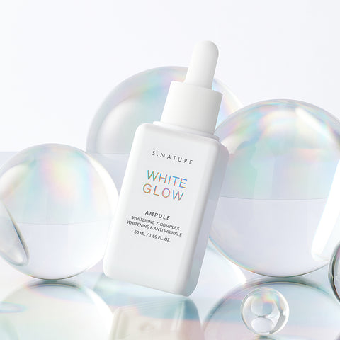 S.Nature White Glow Ampoule 50ml + Mask 10pcs (2-Type) Set