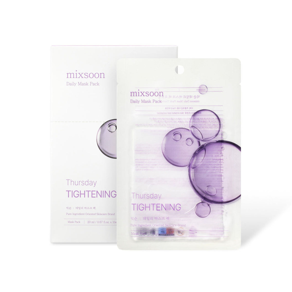 Mixsoon Daily Mask Pack Thursday 25ml 10sheets
