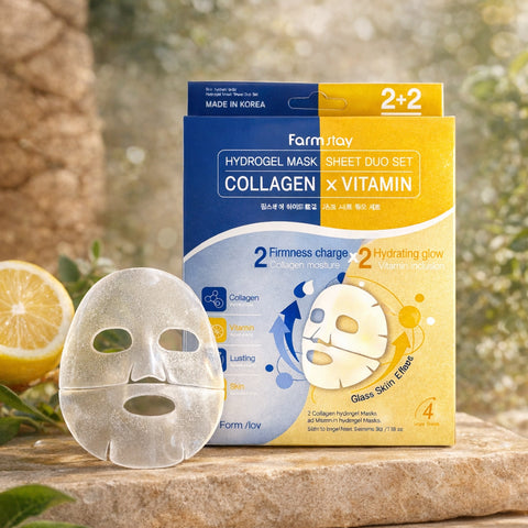 Farmstay Hydrogel Mask Sheet Duo Set (4 Sheets)