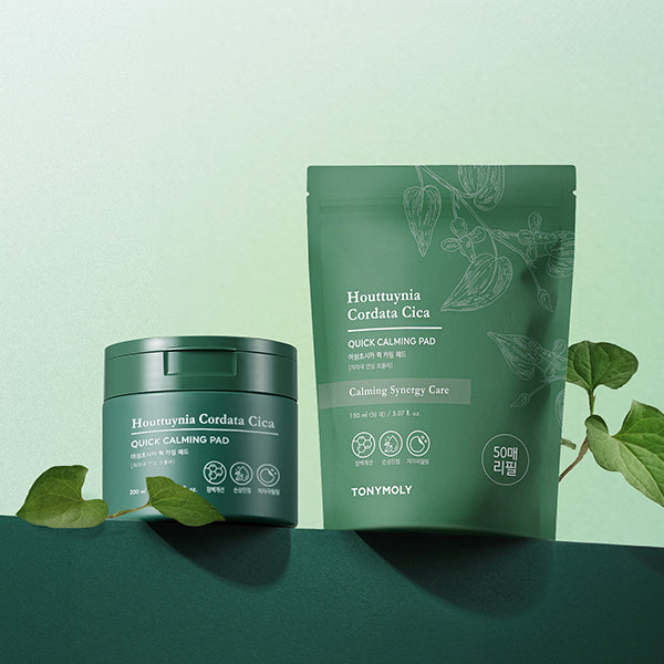 TONYMOLY Eoseongcho Cica Quick Calming Pad 70P + Refill Pack 50 sheets