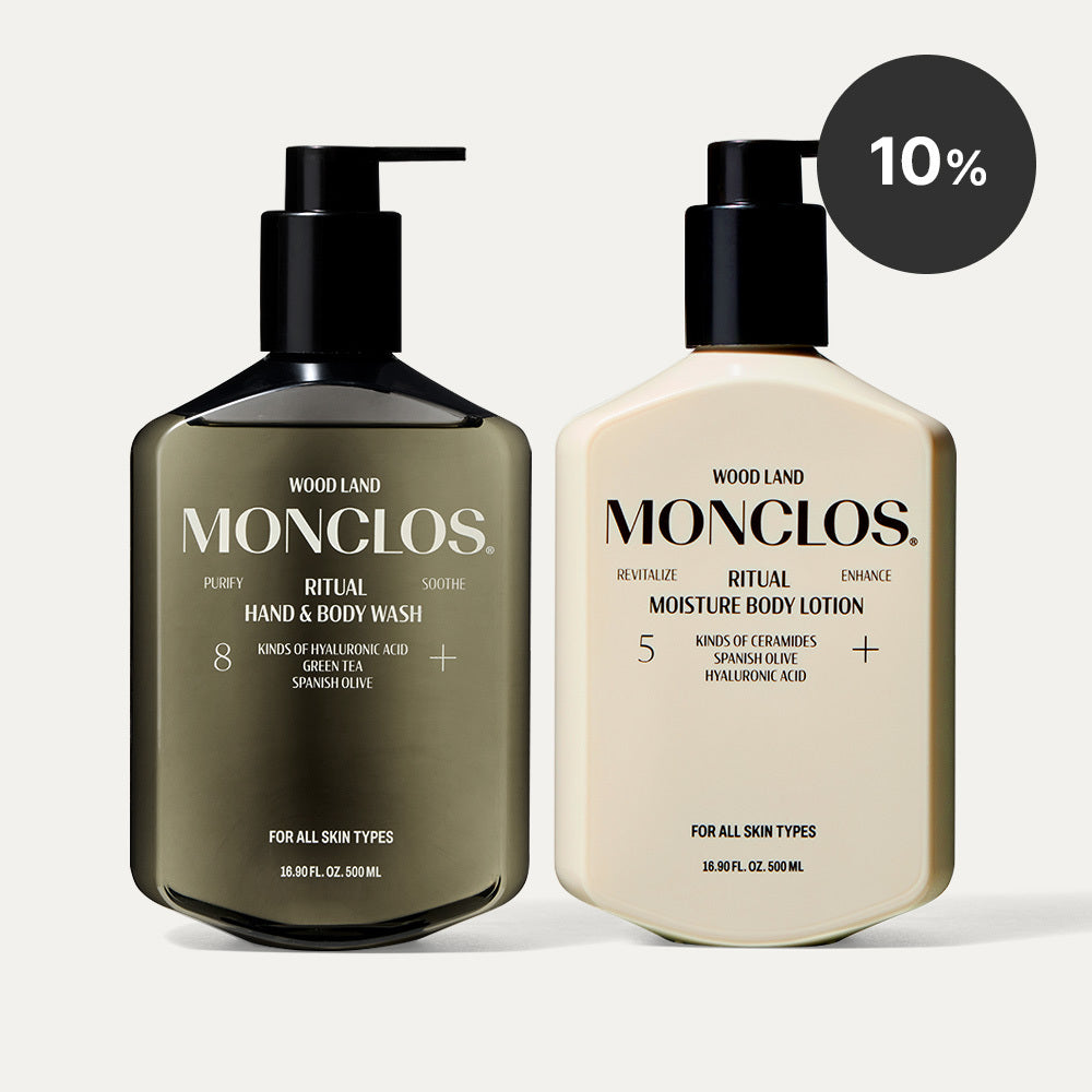 Monclos Ritual Moisture Body Lotion 500ml + Body Wash 500ml