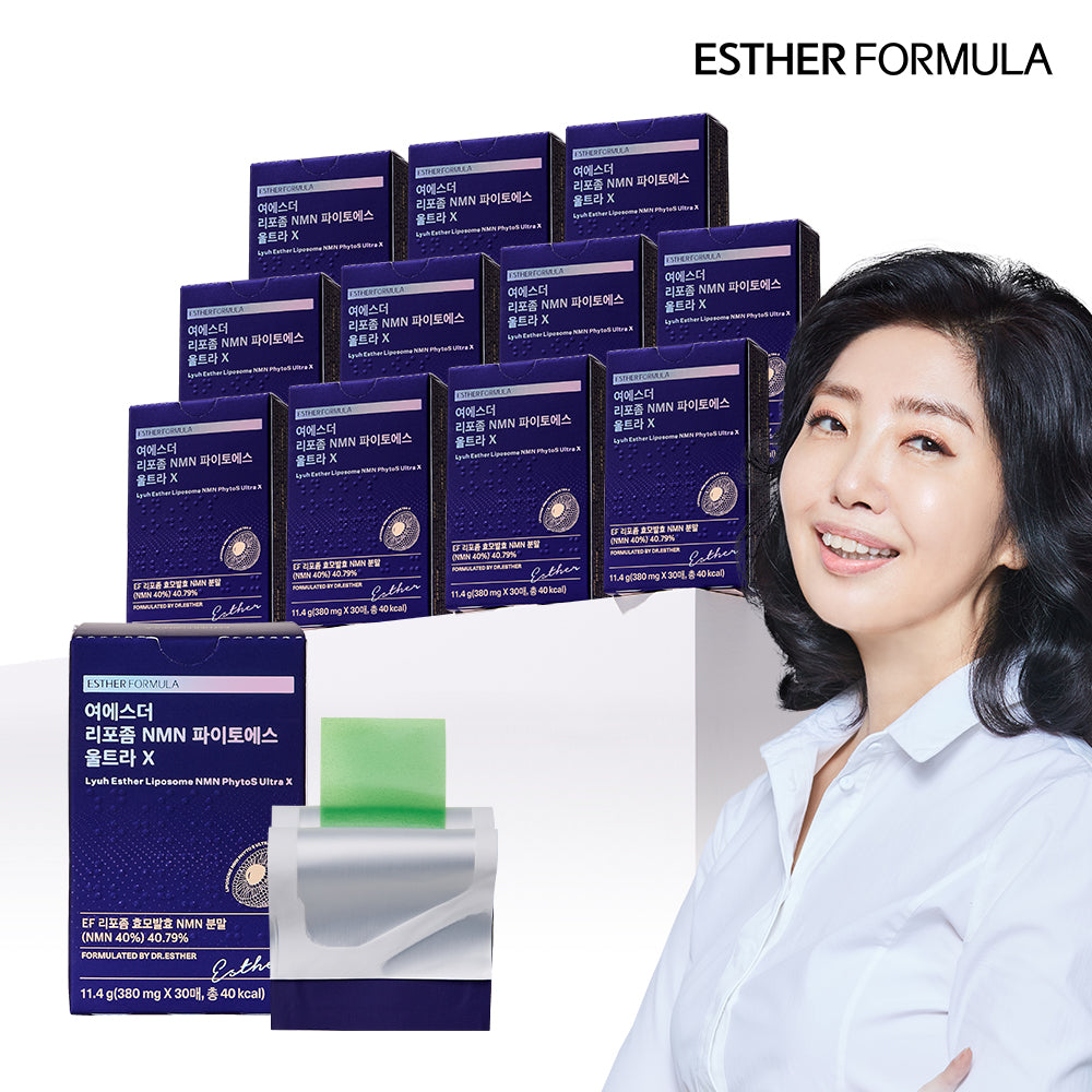 Esther Formula Liposomal NMN Phytoes NMN Ultra X 30 Film Packs x 12 (1 Month)