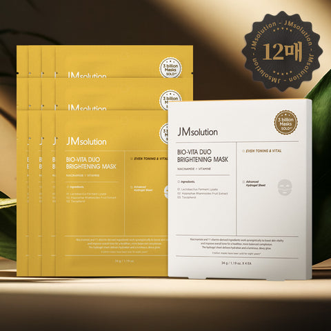 JM Solution Bio Vita Duo Brightening Mask 34g 4P (3 Pack)