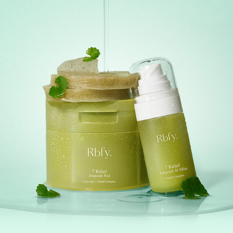 RBFY 7-Second Soothing Ampoule Pad (100 pcs) + Ampoule Mist (50 ml) Set