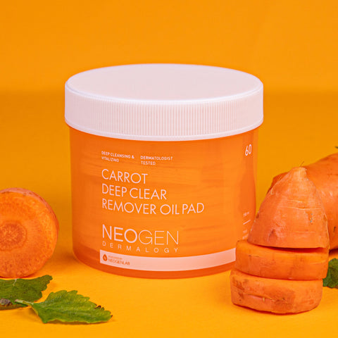 Neogen Carrot Deep Clear Remover Oil Pad, 150 ml, 60 Pads