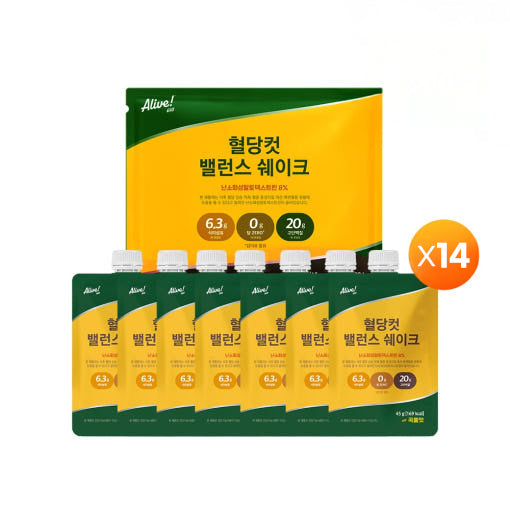 Alive Natural Life Alive Blood Sugar Cut Balance Shake 45g 14 Pack