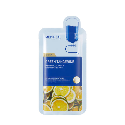 Mediheal DermaPlus Cheonggyul (Green Tangerine) Mask 10-Pack, 22ml