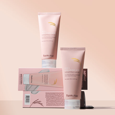 Farmstay Rice & Bifida 8-Piece Set (Toner/Emulsion/Serum/Cream/Eye Serum/Wrapping Mask/Cleansing Balm/Gel Mask)