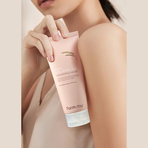 Farmstay Rice & Hyaluron Wrapping Mask 150ml