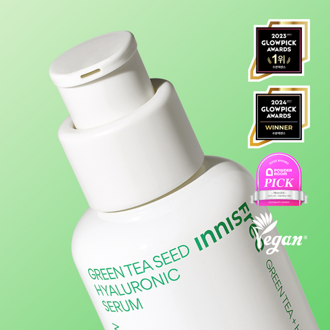 Innisfree Green Tea Seed Hyaluronic Acid Serum 80ml (2 Pack) + Green Tea Seed Hyaluronic Acid Cream 50ml
