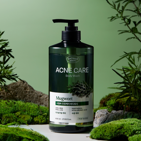 Shower Mate Acne Care Four-Season Mugwort Body Wash 800g x2 + Labsin Cooling Foot Shampoo 410ml