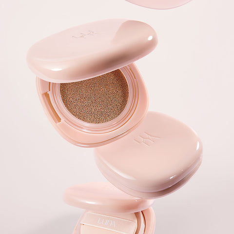 Luna Long-Lasting Conceal Cushion 12g + Refill 12g (Waterfit Glow Puff 5P, Peach Base 5ml)