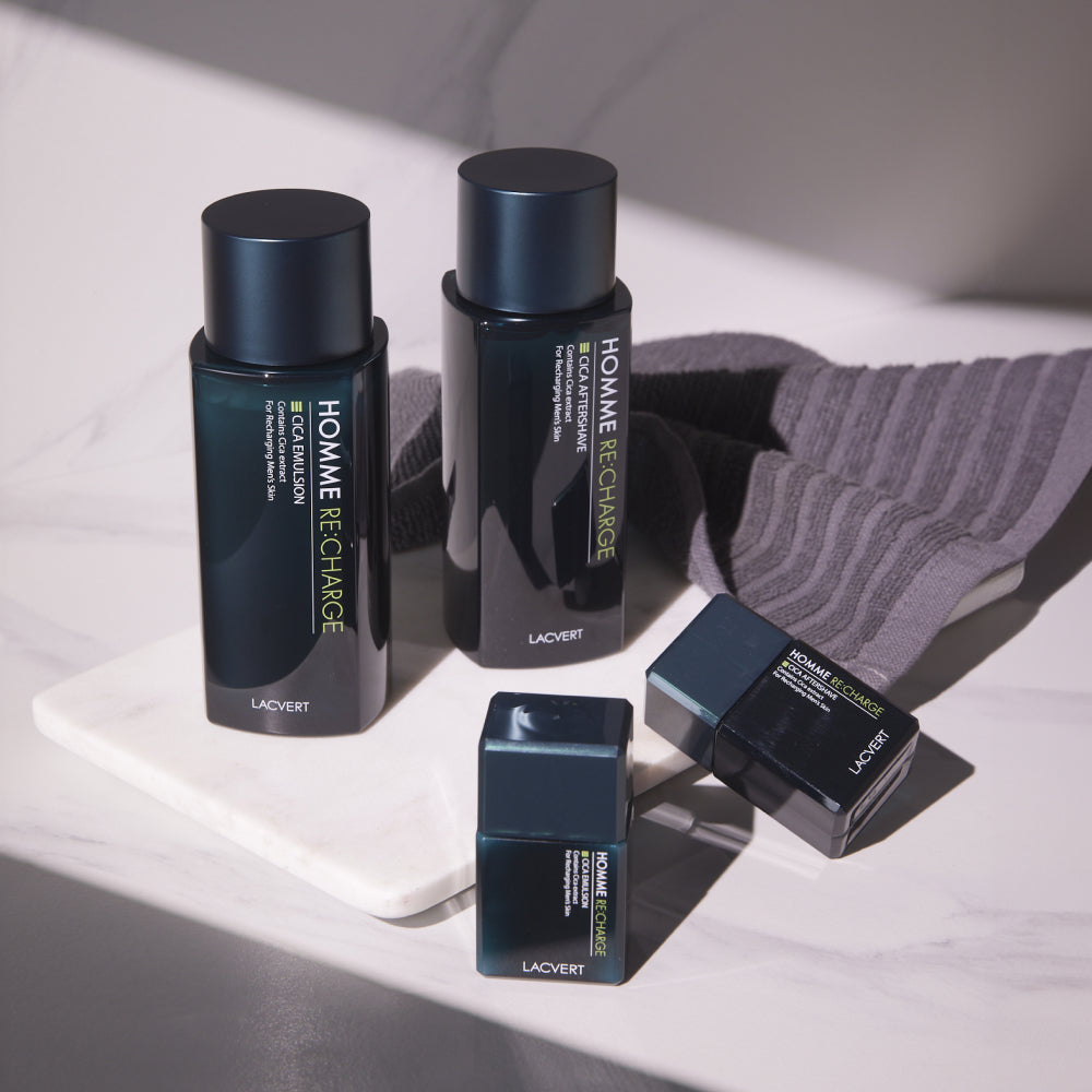 LACVERT Homme Recharge Cica 2-Piece Set (Skin + Aftershave)
