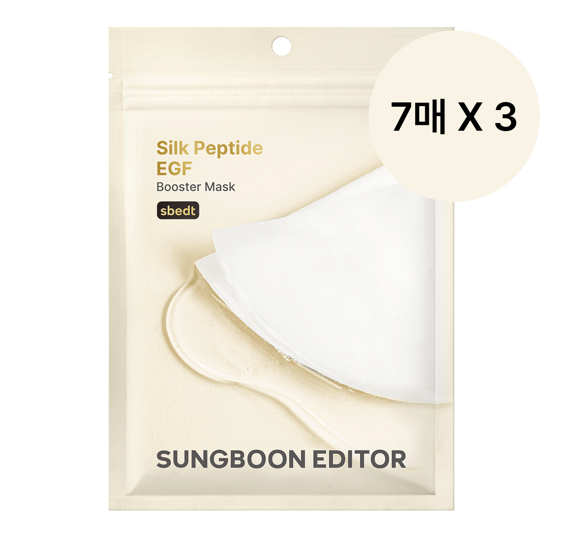 Sungboon Editor Melting Silk Peptide Booster Mask Pack 7 Sheets (3 Pack)