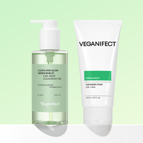Veganifect Cheongbori LHA Cleansing Oil 205ml + Cheongbori LHA Deep Cleansing Foam 165ml