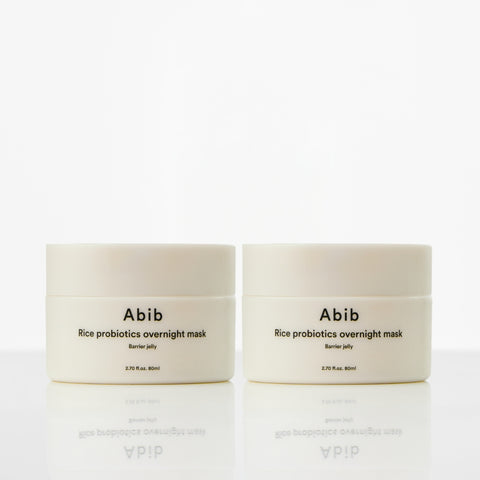 Abib Rice Probiotics Overnight Mask Barrier Jelly 80ml (2 Pack)