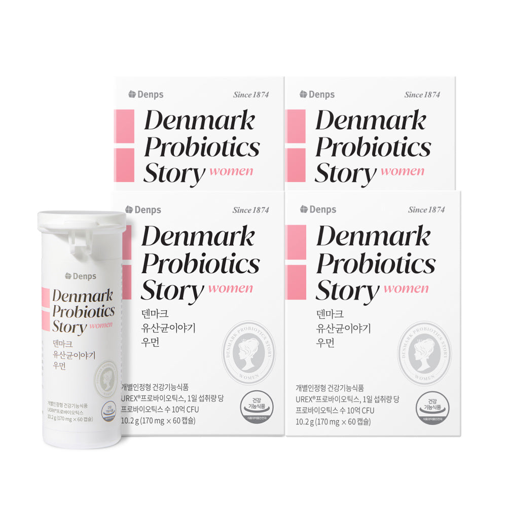 Denps Denmark Probiotics Story Woman 170mg x 60 Capsules (4 Pack)