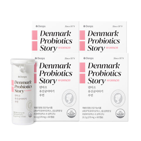 Denps Denmark Probiotics Story Woman 170mg x 60 Capsules (4 Pack)
