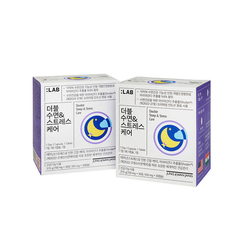 JungKwanJang Double Sleep & Stress Care (30 capsules 1-month) Ashwagandha & Theanine