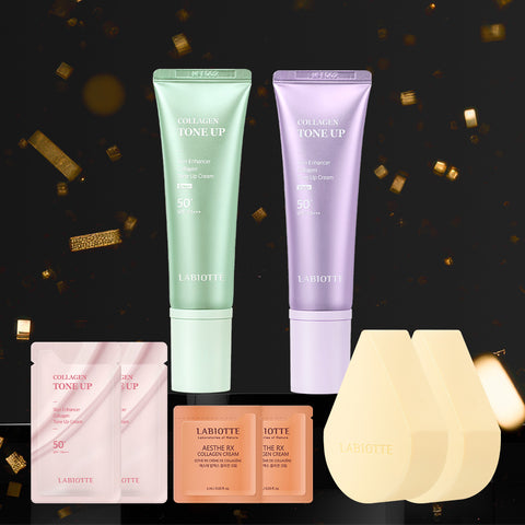 Labiotte Skin Enhancer Collagen Tone-Up Cream 40ml (2 Pack)
