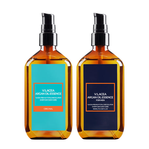 Vlacea Argan Oil Hair Essence 100ml (1+1) Set (Original & Mens)
